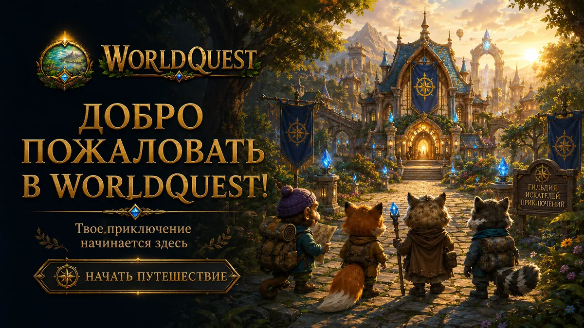 Добро пожаловать в WorldQuest!
